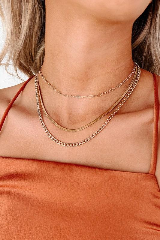 Layered Chain Necklace - Ivy Bay