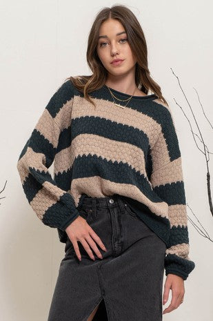 Martina Knit Striped Sweater